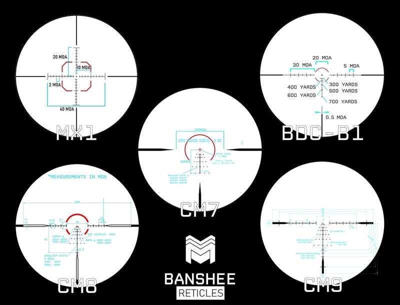 Monstrum Banshee 2-10x30 MPVO Rifle Scope with Offset Scope Mount - Image 4